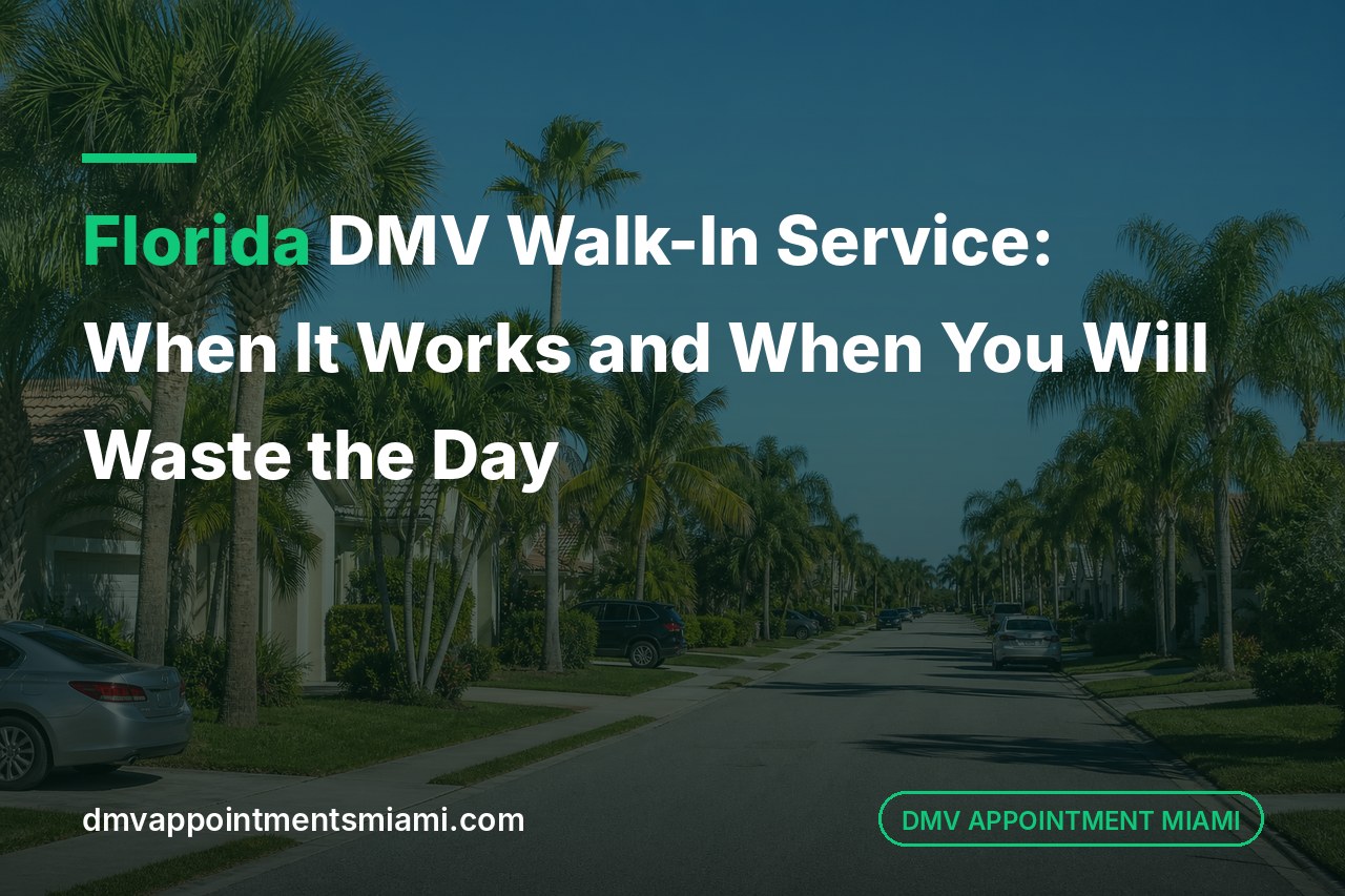 Florida DMV Walk-In Service: When It Works and When You Will Waste the Day