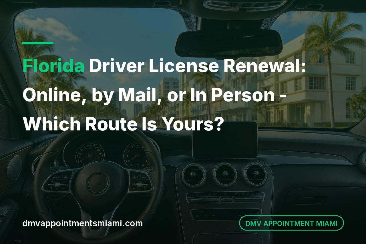 Florida Driver License Renewal: Online, by Mail, or In Person - Which Route Is Yours?