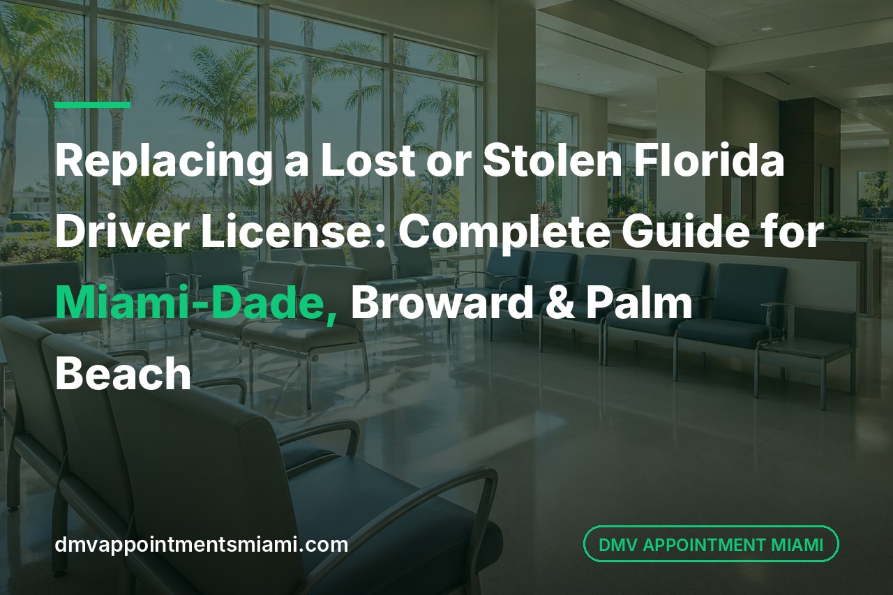 Replacing a Lost or Stolen Florida Driver License: Complete Guide for Miami-Dade, Broward & Palm Beach