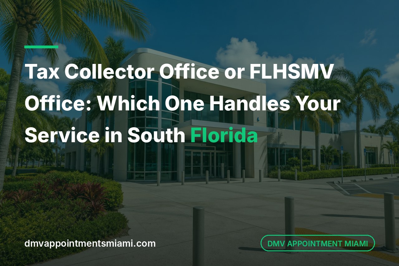 Tax Collector Office or FLHSMV Office: Which One Handles Your Service in South Florida